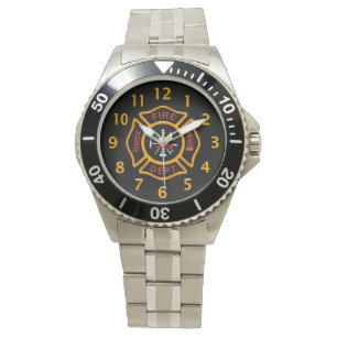 Montre Insigne du service d'incendie noir
