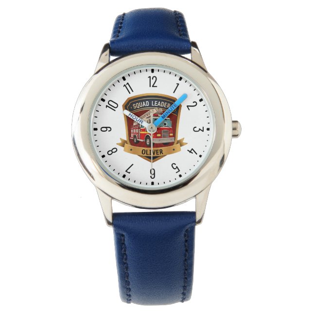 Montre Insigne personnalisé de pompier personnalisé (devant)
