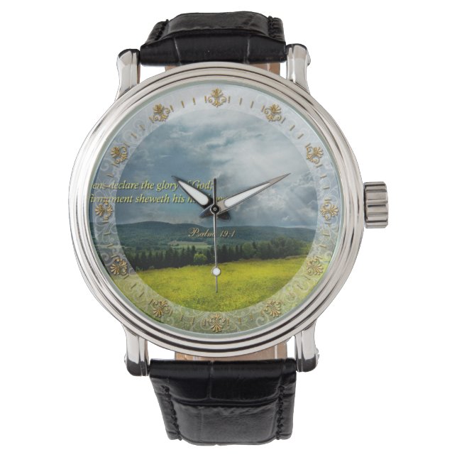 Montre Inspirant - Espoir éternel - Psaumes 19-1 (devant)