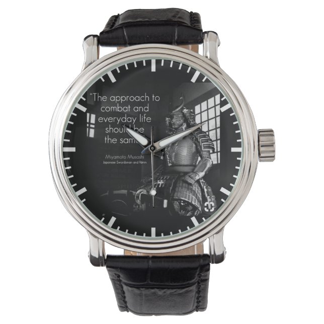 Montre Inspiration des Arts Martiaux - Combat et Vie (devant)