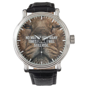 Montre Inspiration Lion - Automne et Montée - Motivationn