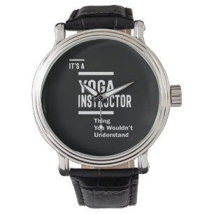 Montre Instructeur de yoga Titre du travail Cadeau