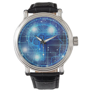 Montre Intelligence artificielle Cerveau technologique de