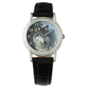 Montre Intrépide Loup Arctique, Wrist Watch