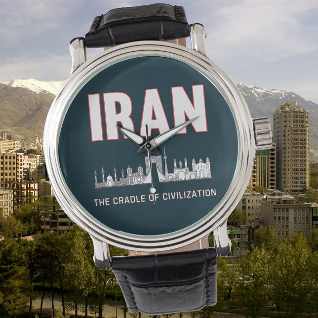 Montre Iran Pride Iran Persia Berceau de la civilisation (Créateur téléchargé)