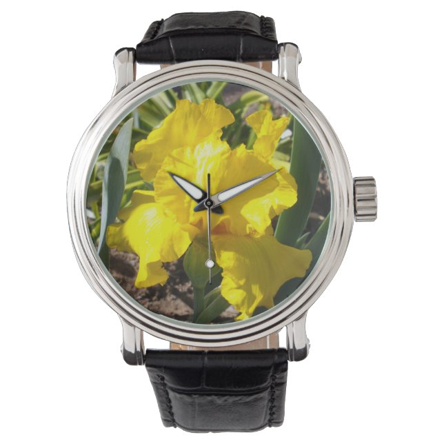 Montre Iris Jaune Lumineux, (devant)