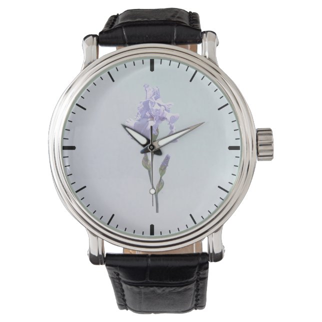 Montre Iris lavande et boutons (devant)