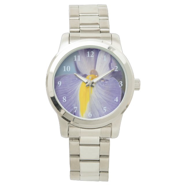 Montre Iris violet et jaune Raindrops Femmes Watch (devant)