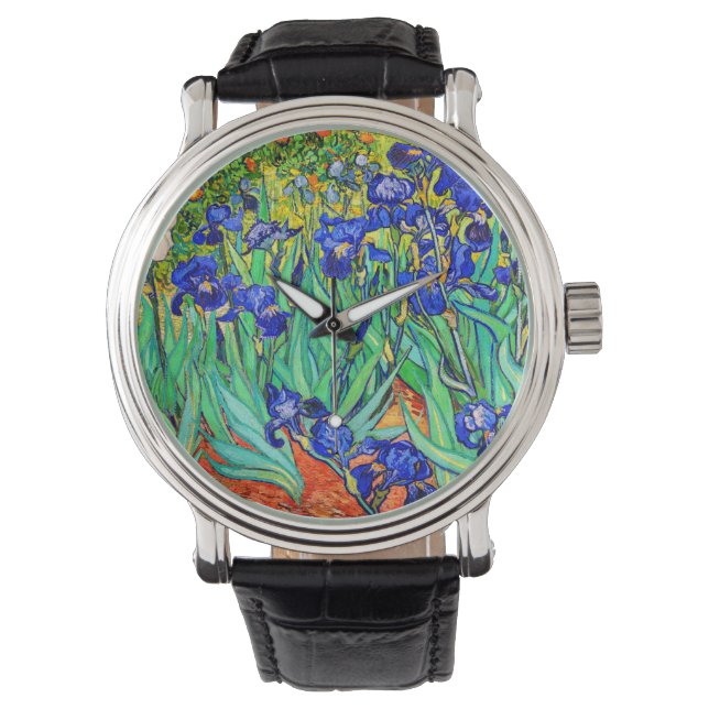 Montre Irises par Vincent Van Gogh (devant)