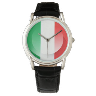 Montre Italian Flag Leather Watch 