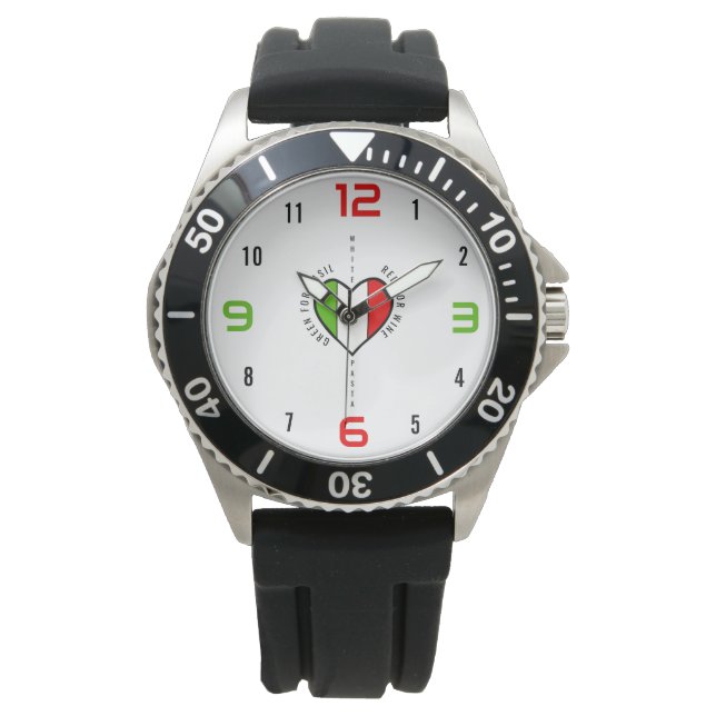 Montre Italian Heart Patriotic (devant)