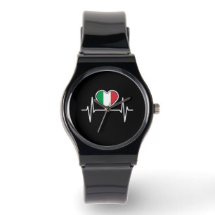 Montre Italie - Bouton de coeur