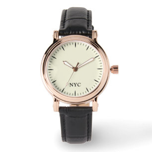 Montre ivoire avec texte personnalisé et style cla