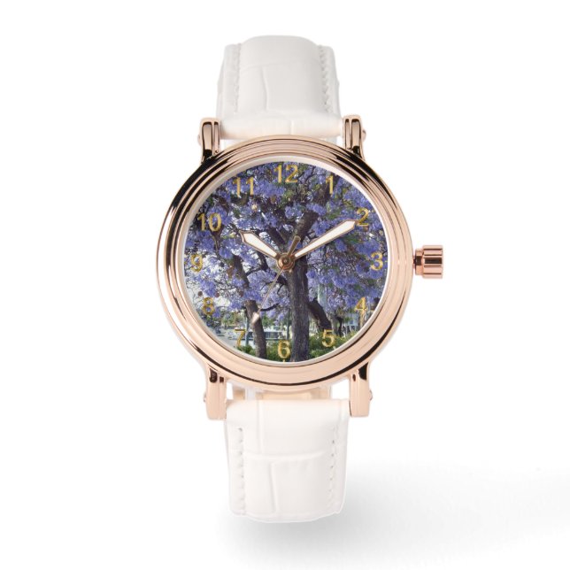 Montre Jacarandas violettes River Murray Renmark, (Recto)