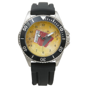 Montre J'adore la musique d'accordéon