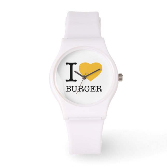 MONTRE J'ADORE LE BURGER (Recto)