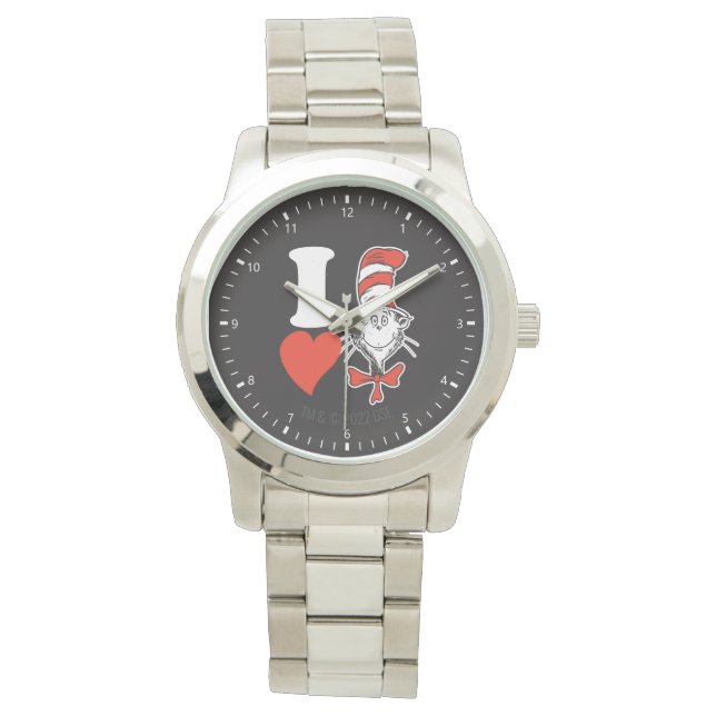 Montre J'adore le Chat chapeauté (devant)