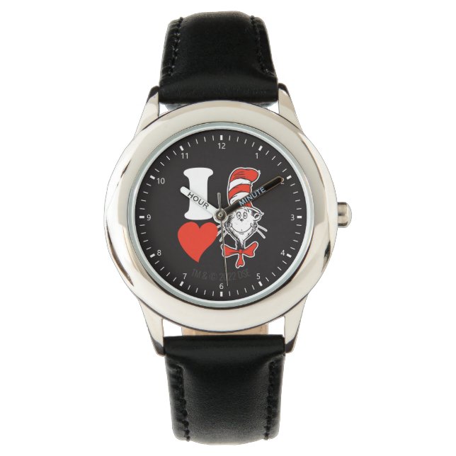Montre J'adore le Chat chapeauté (devant)