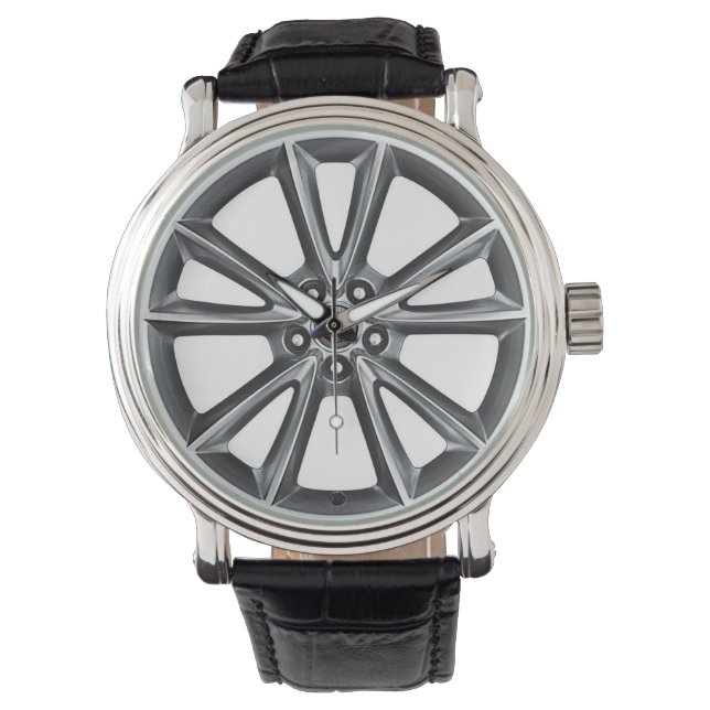 Montre Jaguar Alloy Wheel Watch Conception inspirée (devant)