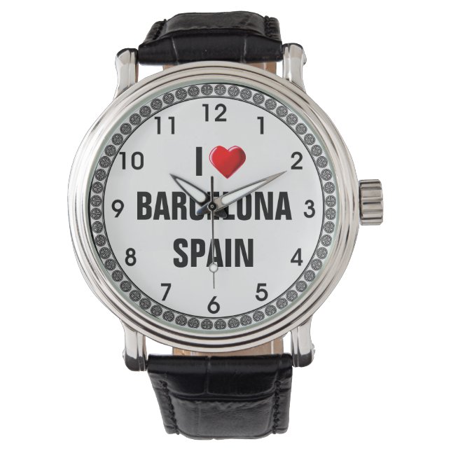 MONTRE J'AIME BARCELONE, ESPAGNE (devant)