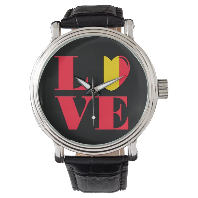 Montre J'aime la Belgique (devant)