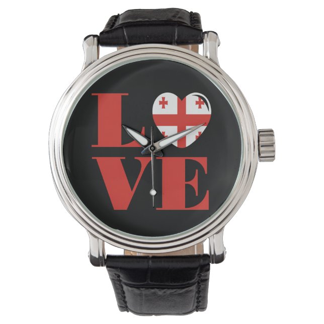 Montre J'aime la Géorgie (devant)