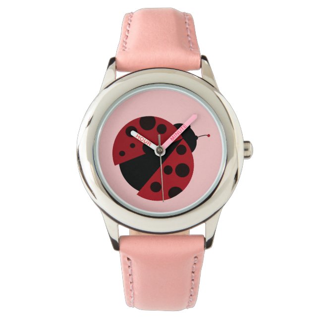 Montre j'aime les coccinelles (devant)