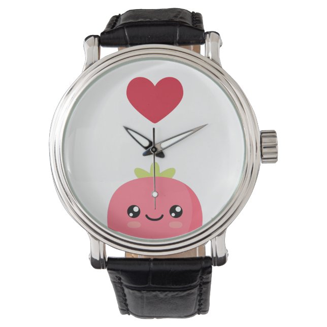 Montre J'aime les fraises (devant)