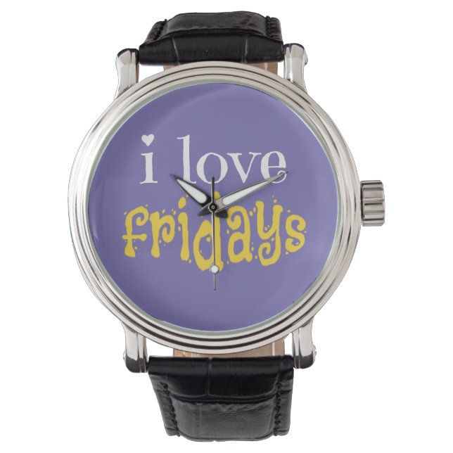 Montre J'aime les vendredis (devant)