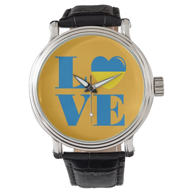 Montre J'aime l'Ukraine (devant)