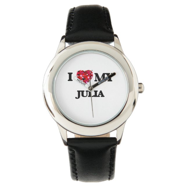 Montre J'aime ma Julia (devant)