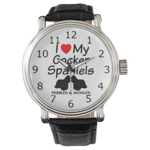 Montre J'Aime Mes Deux Espagnols Cocker