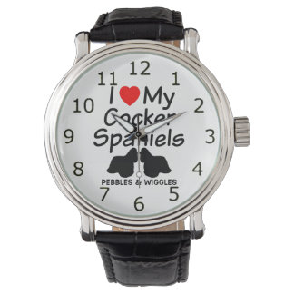 Montre J'Aime Mes Deux Espagnols Cocker