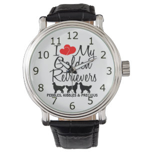 Montre J'Aime Mes TROIS Chiens D'Adulte
