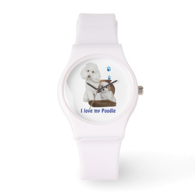 Montre J'aime mon caniche (Recto)