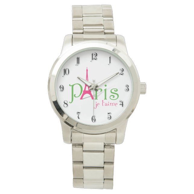 Montre J'aime Paris (devant)