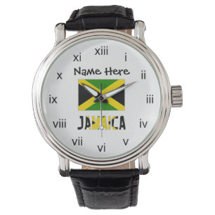Montre Jamaica and Jamaican Flag with Your Name