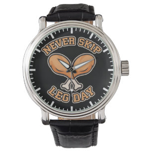 Montre Jamais Sauter Jour de la Jambe - Baguette de poule