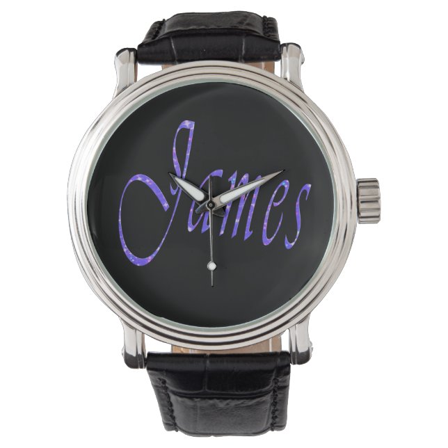 Montre James, Nom, Logo, (devant)