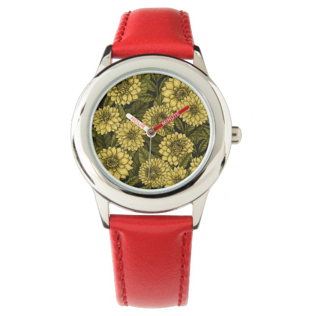 Montre Jardin de Dahlia jaune (devant)