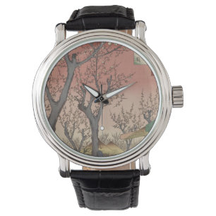Montre Jardin de prune fleuri d'arbre japonais