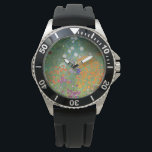 Montre Jardin des fleurs (par Gustav Klimt)<br><div class="desc">Ce dessin présente une peinture de l'artiste autrichien Gustav Klimt (1862-1918). C'est une représentation d'un beau jardin fleuri dans le style typiquement impressionniste de Klimt. Les fleurs ont presque l'air d'être débordantes, et il est impossible de ne pas se sentir soulagé par leur beauté. L'oeuvre originale a été achevée en...</div>