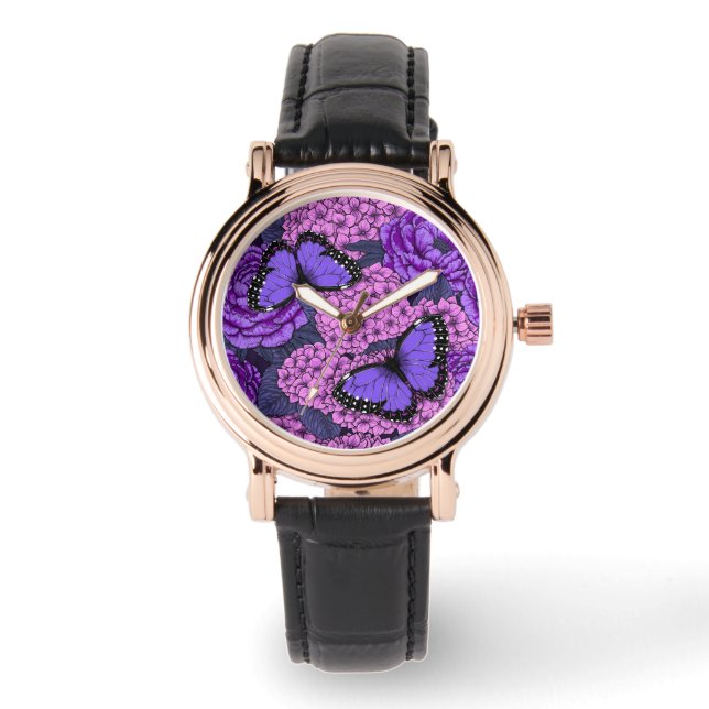 Montre Jardin morpho bleu 2 (Recto)