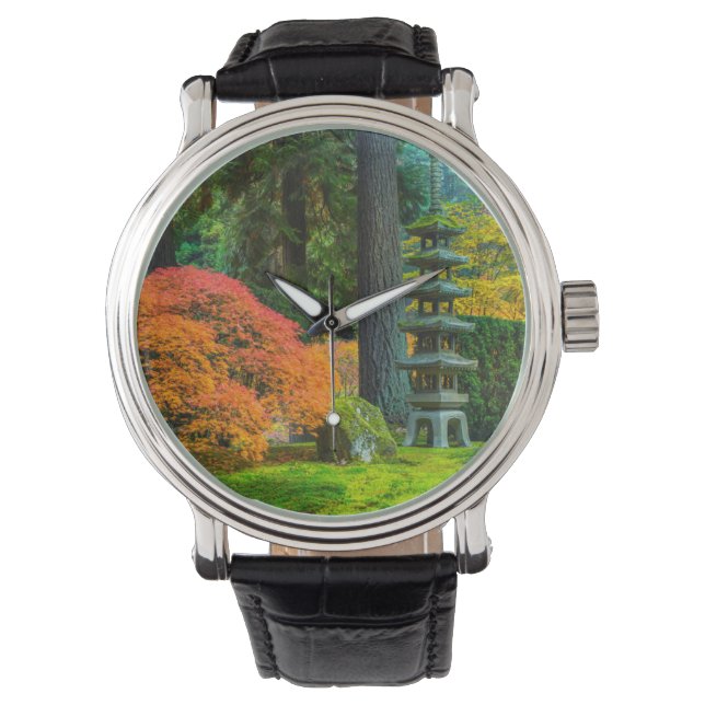 Montre Jardins Japonais En Automne À Portland, Oregon (devant)