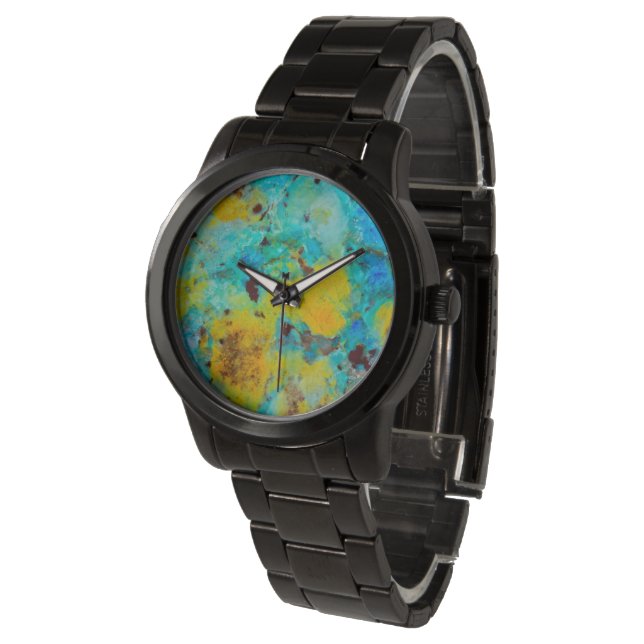 Montre Jasper Chrysocolla Bleu (Incliné)