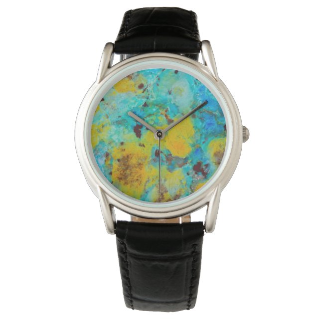 Montre Jasper Chrysocolla Bleu (devant)