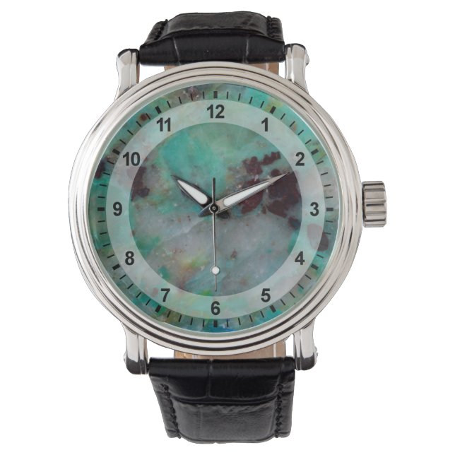 Montre Jasper de Chrysocolle Bleu (devant)
