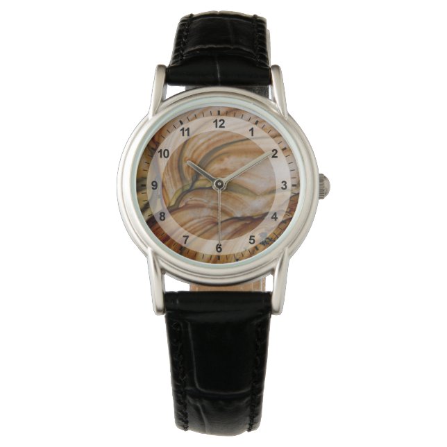 Montre Jasper de Deschutes de couleur marron (devant)