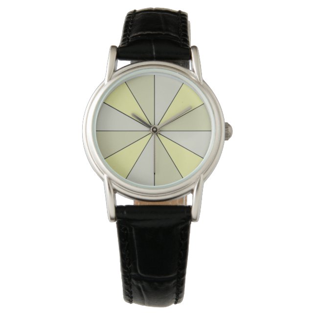 Montre Jaune de couleur (devant)