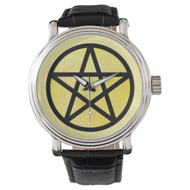 Montre jaune de pentagramme par Michael A. Gizeh (devant)